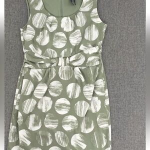George Green & White (Size 18) Summer Circle Print Lined Sleeveless Midi Dress
